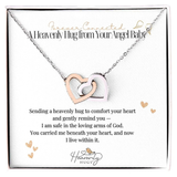 Loss of Baby Memorial Necklace with Interlocking Hearts