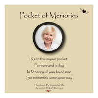 Photo Memorial Pocket Token - Sympathy Gift for Man