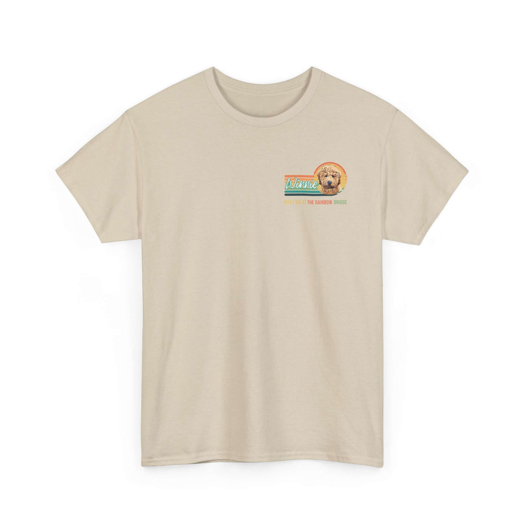 Custom Pet Memorial T-Shirt | Pet Sympathy Gift | Meet Me at the Rainbow Bridge T
