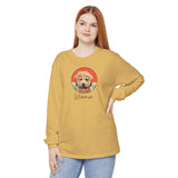 Cartoon Pet Tshirt Unisex Garment-dyed Long Sleeve T-Shirt