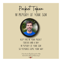 Pocket Memory Stone Gift for Loss of Son