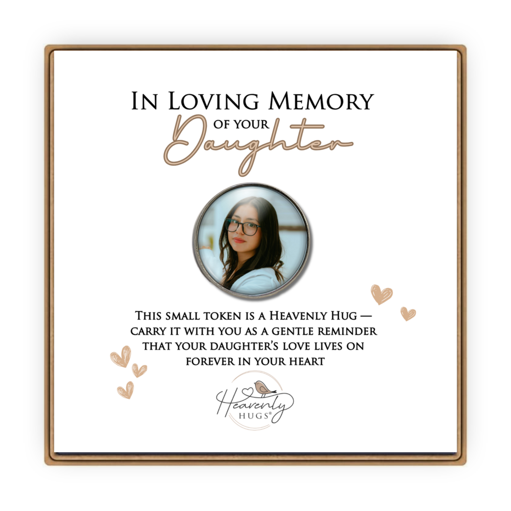 Memory Photo Pocket Stone Loss of Daughter