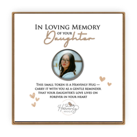 Memory Photo Pocket Stone Loss of Daughter