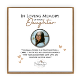 Memory Photo Pocket Stone Loss of Daughter