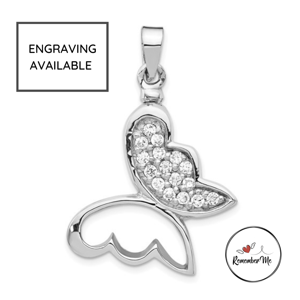 Sterling Silver Butterfly Ash Holder Pendant