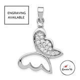 Sterling Silver Butterfly Ash Holder Pendant