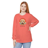 Cartoon Pet Tshirt Unisex Garment-dyed Long Sleeve T-Shirt