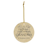 Angel Memorial Ornament - Grandma in Heaven