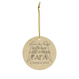 Angel Memorial Ornament - PaPa in Heaven