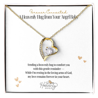 Loss of Baby Remembrance Heart Necklace with Message Card