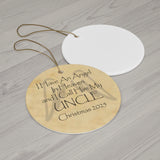 Uncle in Heaven Angel Memorial Christmas Ornament
