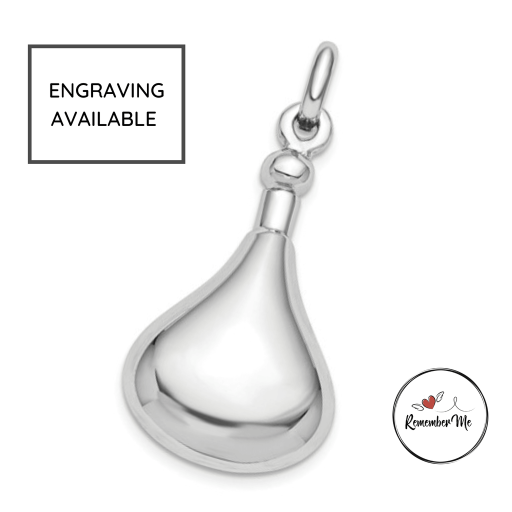 Sterling Silver Tear Ash Holder Pendant