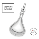 Sterling Silver Tear Ash Holder Pendant