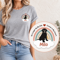 Custom Dog Rainbow Bridge Pet Memorial T-Shirt