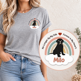 Custom Dog Rainbow Bridge Pet Memorial T-Shirt