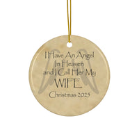 Angel Wife in Heaven Christmas Memorial Ornament
