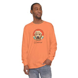 Cartoon Pet Tshirt Unisex Garment-dyed Long Sleeve T-Shirt