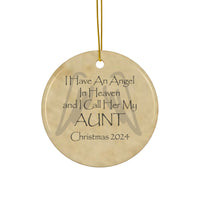 Angel Memorial Ornament - Aunt in Heaven