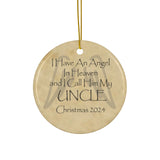 Angel Memorial Ornament - Uncle in Heaven