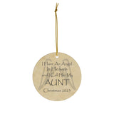 Angel Memorial Ornament - Aunt in Heaven