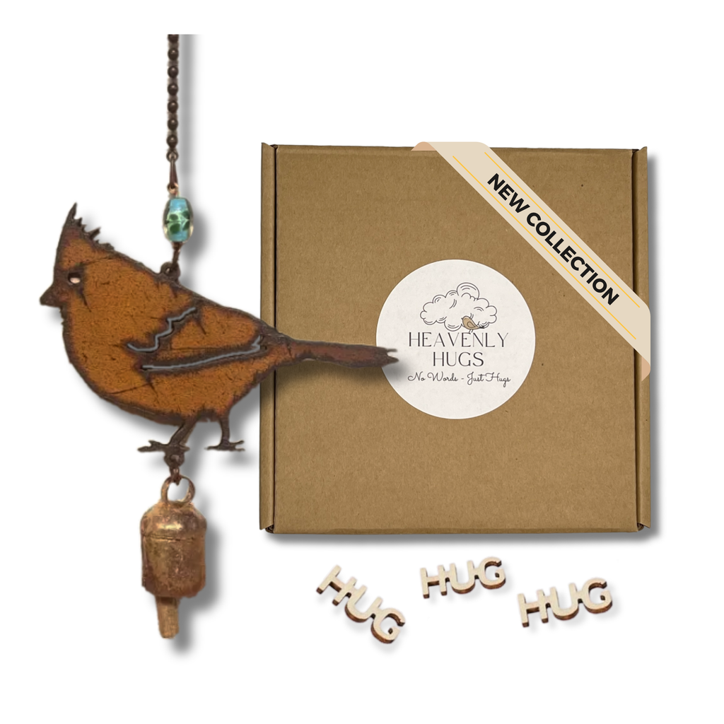 Cardinal Wind Chime Sympathy Box Send a Hug