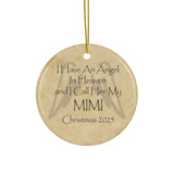 Angel Mimi in Heaven Christmas Memorial Ornament