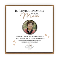 Photo Memorial Pocket Token Mom - Sympathy Gift for Man