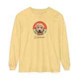 Cartoon Pet Tshirt Unisex Garment-dyed Long Sleeve T-Shirt