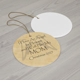 Mom in Heaven Angel Memorial Christmas Ornament