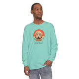 Cartoon Pet Tshirt Unisex Garment-dyed Long Sleeve T-Shirt