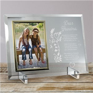 Personalized memorial picture frame sympathy gift remembrance photo frame with gold trim