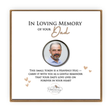 Photo Memorial Pocket Token Dad - Sympathy Gift for Man