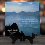 when tomorrow starts without me personalized memorial canvas sympathy photo wall art