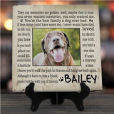 Til’ the End Dog Memorial Personalized Photo Canvas