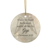 GiGi in Heaven Angel Christmas Memorial Ornament