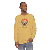 Cartoon Pet Tshirt Unisex Garment-dyed Long Sleeve T-Shirt