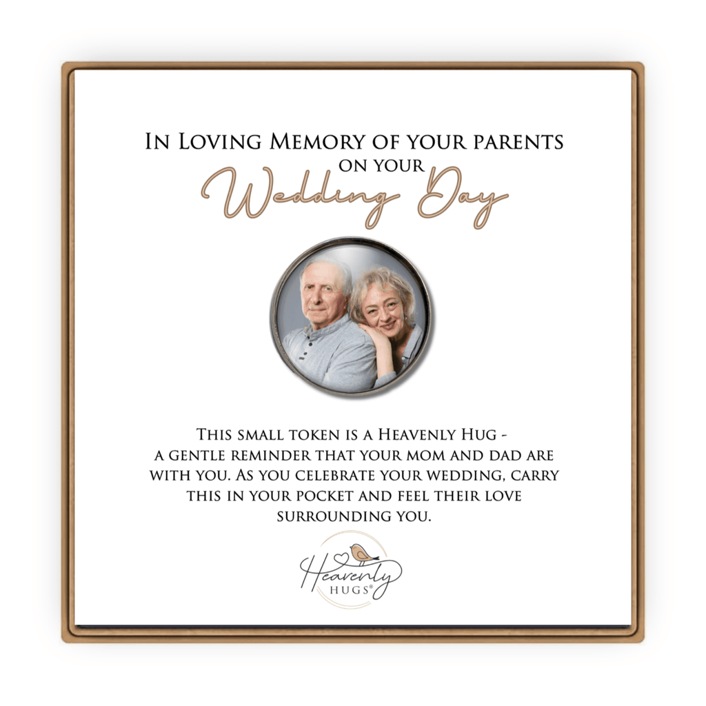 Memorial for Groom Pocket Coin Token Personalized with Photo from Handmade by Remember Me and Heavenly Hugs