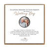 In Loving Memory of Parents on Wedding Day Pocket Coin