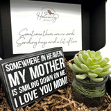 Heavenly Hugs Sympathy Box - Mom in Heaven with Succulent