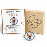 Photo Memorial Pocket Token Dad - Sympathy Gift for Man