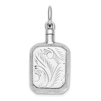 Sterling Silver Rectangular Cremation Pendant