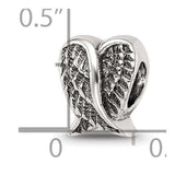 Heart Shaped Wings Bead Memorial Charms for Bracelet