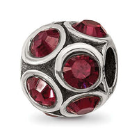 January Preciosa Crystal Bead Compatible Charm