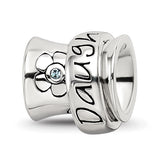 Crystals Spinner Daughter Pandora Compatible Bead Memorial Charms for Bracelet