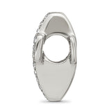 Crystals Pavé Open Cross Bead Pandora Compatible Memorial Charms for Bracelet
