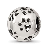 Cutout Paw Prints Bead Pandora Memorial Charms for Bracelet