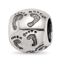 Baby Footprints Bead Compatible Charm