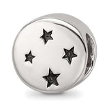 Rhodium Gold-plated Enamel Moon/Stars Compatible Charm