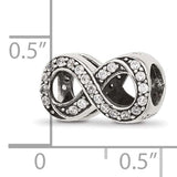 Sterling Silver Reflections CZ Infinity Bead Compatible Charm