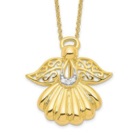 CZ Angel of Remembrance In Loving Memory Necklace